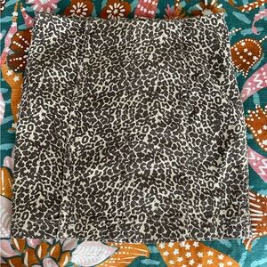 Free people animal print cheetah mini skirt size 4